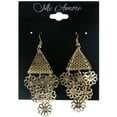 thumbnail image 2 of Mi Amore Flower Dangle-Earrings Gold-Tone, 2 of 2