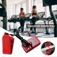 thumbnail image 2 of Bloqueo de seguridad para cinta de correr, rectangular, accesorio de parada de emergencia, llave de seguridad universal para cintas de correr, para fitness, 2 of 5