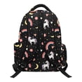 thumbnail image 2 of HUIACONG Cute Unicorn Rainbow Print School Backpack for Girls Boys Age 5-16, Multi Pocket Water Resistant Lightweight Bookbag with Adjustable Padded Straps for Daily Use Travel, 2 of 7
