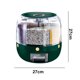 thumbnail image 4 of Tanque De Granos Barriles de arroz 360 Rotación 6 rejillas Tanque de almacenamiento de granos Uso en la cocina (Verde oscuro 6 kg) Ndcxsfigh Libre de BPA, 4 of 8