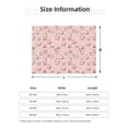 thumbnail image 5 of Yiaed Easter Rabbit Print Blanket Throw Blanket Soft Cozy Flannel Blanket for Home Bed Sofa Couch Chair-80"x60", 5 of 6