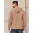 thumbnail image 2 of Sleepdown Men’s Pull Over Hoodie, Midweight Fleece Hoodies for Men, Hooded Sweatshirt for Men – Khaki, Large, 2 of 5