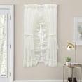 thumbnail image 2 of Ellis Curtain Madelyn Ruffled Victorian Priscillas 1.5" Rod Pocket Curtain Panel 100" x 72" Natural, 2 of 5