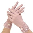 thumbnail image 1 of AWZXDE Black Gloves Womens Short Lace Breathable Riding Sunscreen Wedding Gloves Ice Silk Non Slip, 1 of 3