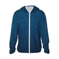 thumbnail image 1 of Balery Dark Blue Sudadera ligera de manga larga con capucha y protección solar UPF 50+ para hombre y mujer, ideal para pesca y running-3X-Large, 1 of 7
