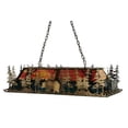 thumbnail image 4 of Meyda Tiffany 124021 Long Bear 6 Light 50" Wide Linear Pendant - Copper, 4 of 5