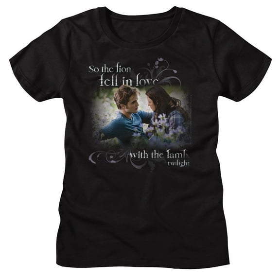 Twilight Lion In Love With The Lamb Black Women's T-Shirt