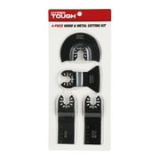 Hyper Tough 4-Piece Oscillating Wood and Metal Blade Kit, Universal Fit, AU60005N, New Condition