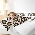 thumbnail image 3 of jejeloiu Black Eight Billiard 7-Piece Bedding Comforter Set,Brown Cheetah Pattern King Bedding Sets For Kids Reversible, 3 of 7