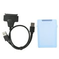 thumbnail image 2 of Hard Disk Cable, ABS  Box  Compatibility With LED Status Indicator For 2.5in  HDD SSD White,Gray,Blue,Red,Green, 2 of 8