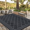 thumbnail image 6 of Gaderth Outdoor Rug,Waterproof Reversible Rug Patio Rug Modern Camping RV Plastic Straw Rug Geometric Area Rug for Backyard, Deck, Picnic, Porch, Beach, 6 of 10