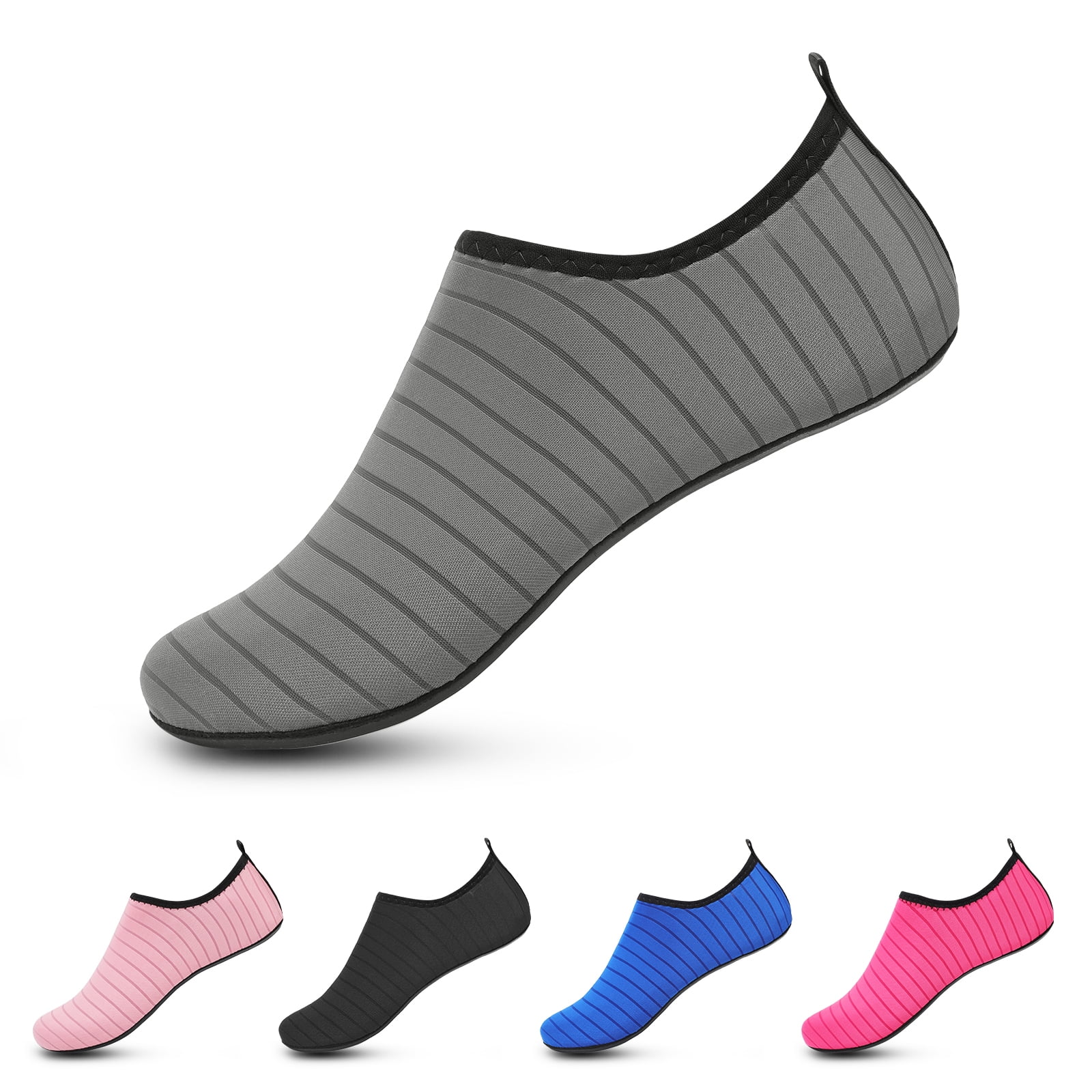 Barerun Water Shoes for Women Men Slip-on Barefoot Aqua Yoga Socks Non-Slip Quick-Dry Lightweight Footwear for Swim Pool Beach Surf River
