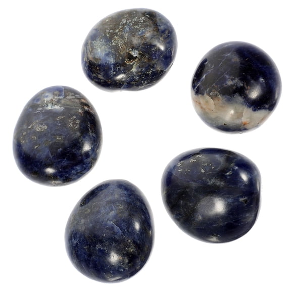 SOPOTUTU 1 Set of Dark Blue Crystal Stone Ornament Rock Crystal Quartz Home Decor