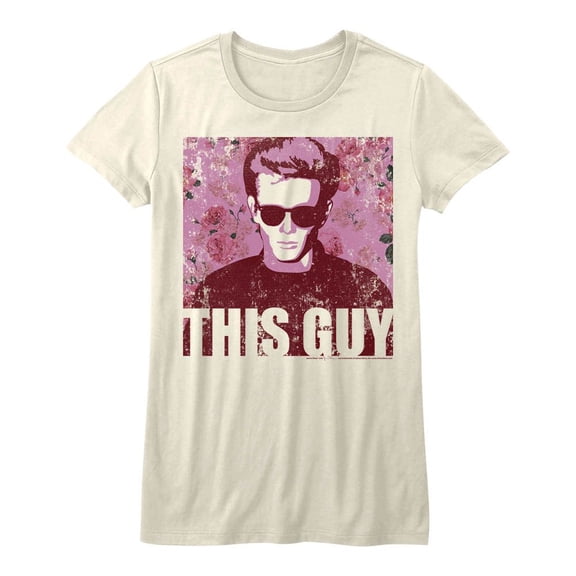 James Dean Flowery Dean White Junior Women's T-Shirt