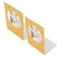 thumbnail image 4 of Metal Bookends,2Pcs Metal Bookends Stable Desktop Bookends Cute Bookends Revolutionary Design, 4 of 14