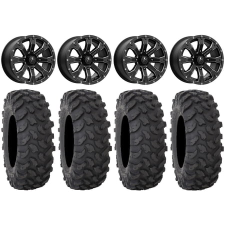 MSA Bounty 14 Wheels Black 30 XTR370 Tires Sportsman RZR Ranger MSA Bounty 14 Wheels Black 30 XTR370 Tires Sportsman RZR Ranger