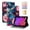 D, variant on Case for iPad mini 8.3" 7th Gen 2024 / iPad mini 6th Gen 2021, Slim Kickstand PU Leather Pattern Card Slots Elastic Band Stylus Slot Protective Heavy Duty Protection Folio Cover - A