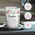 thumbnail image 5 of Gifts for Grandma - Grandma Gifts from Grandchildren - Grandma Christmas Gifts, Grandma Birthday Gifts - 20oz Floral Grandma Stainless Steel Tumbler, 5 of 6