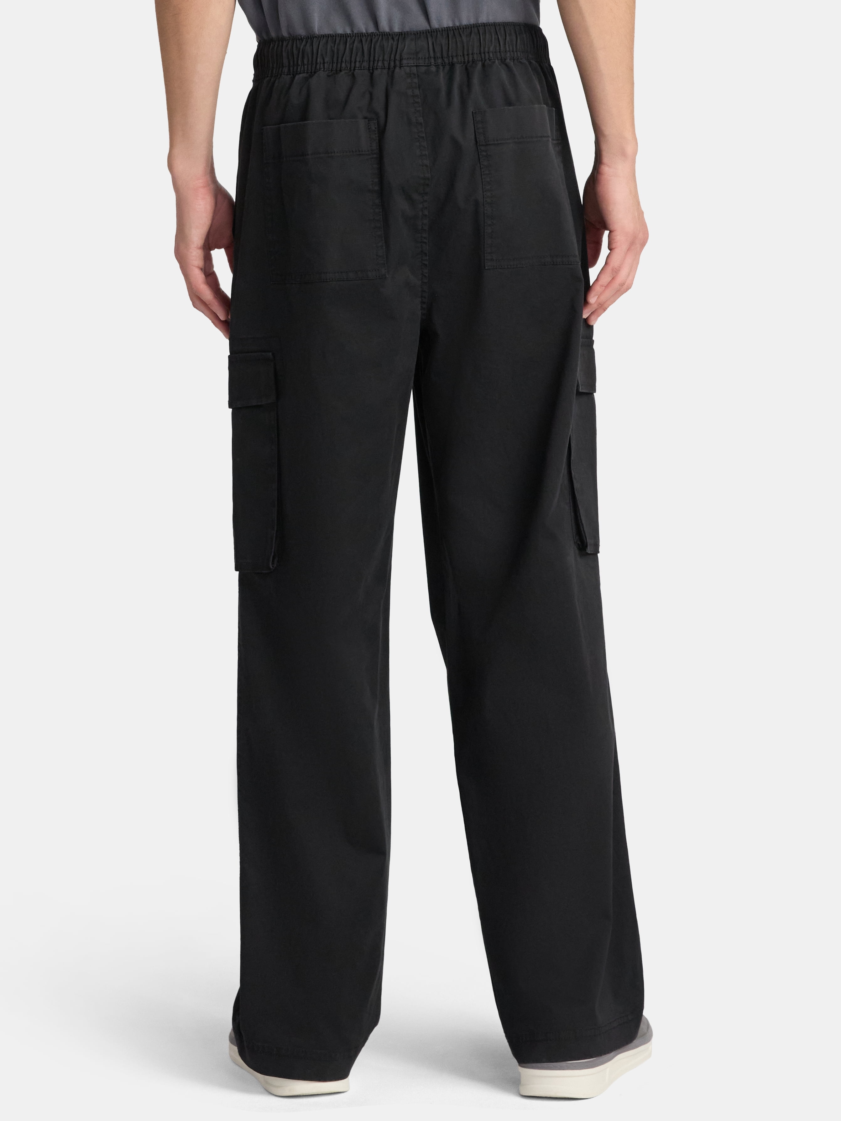 No Boundaries Baggy Fit Wide Leg Cargo Pants, Men's Sizes XS-5XL