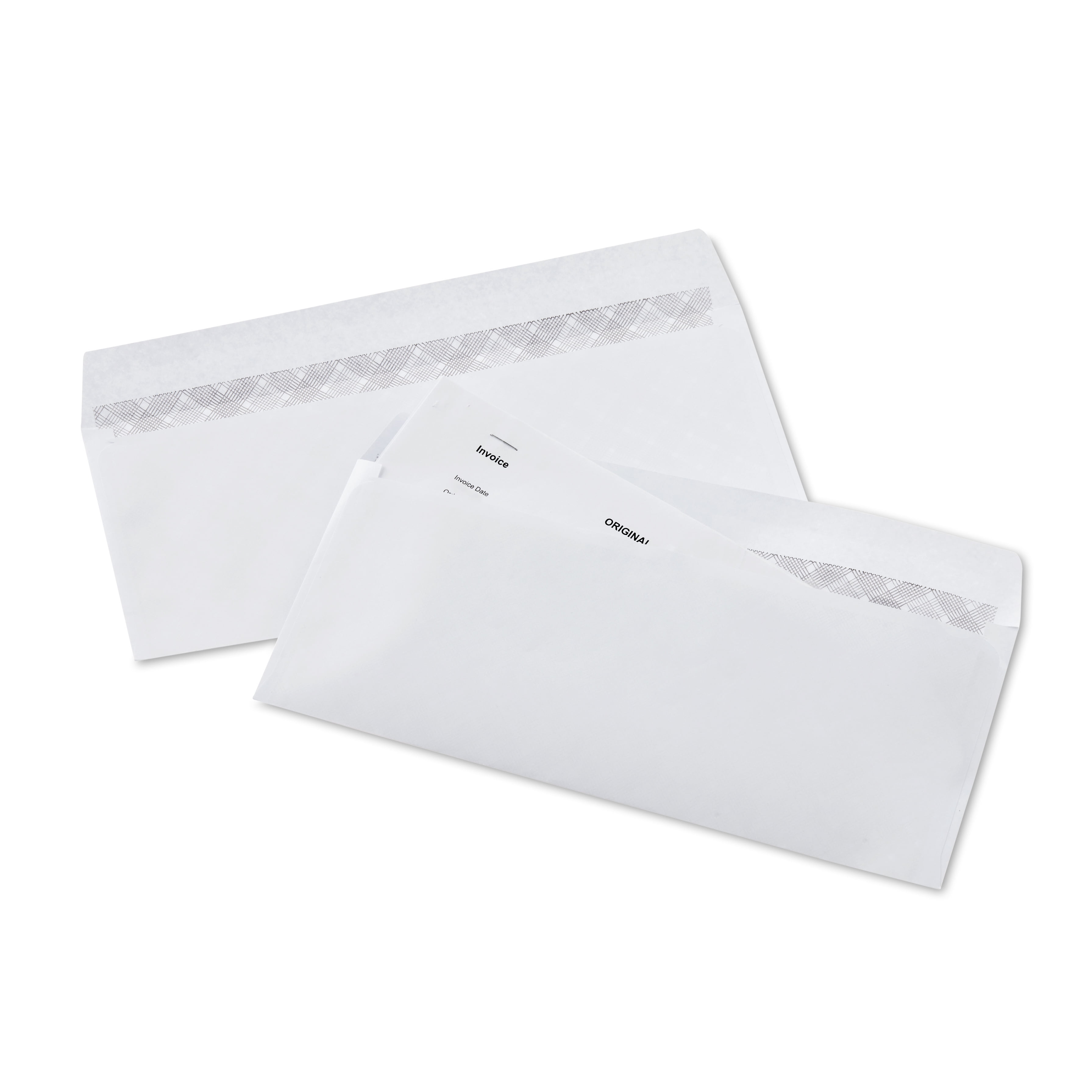 Pen + Gear #10 Privacy Tinted Gummed Envelopes, White, Count per Pack 40, Size - 4.13"x9.5"