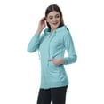 thumbnail image 4 of Moomaya Womens Zip Up Hoodie Full Sleeves Top w/ Pockets Casual Hoodies, 4 of 9