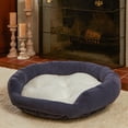 thumbnail image 6 of Happy Hounds Murphy Deluxe Donut Dog Bed, Denim, Medium (32 x 32 in.), 6 of 12