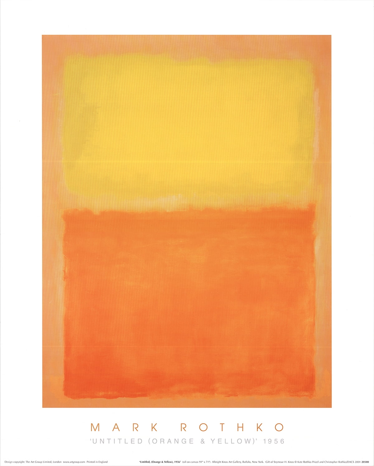 Mark RothkoUntitled (Orange & Yellow, 1956)1994 Poster
