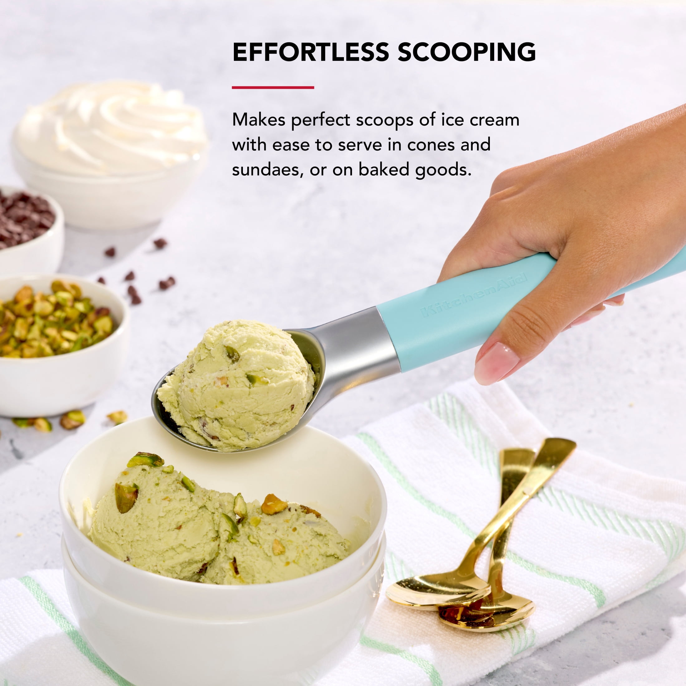 KitchenAid Ice Cream Scoop, Mineral Water