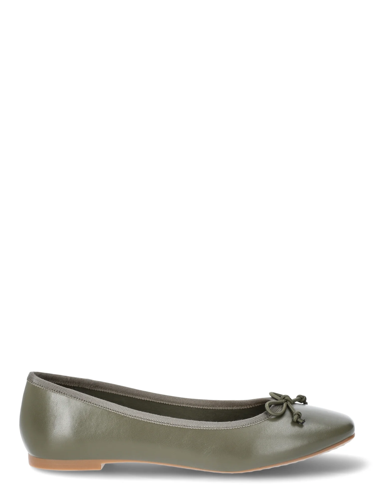 Time and Tru Women's Faux Leather Ballet Flats
