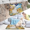 thumbnail image 6 of Washable Pet Pee Pads with Super Absorbent Reusable Training Pads for Dogs & Cats Cat Lies in The Sunflowers, 6 of 7