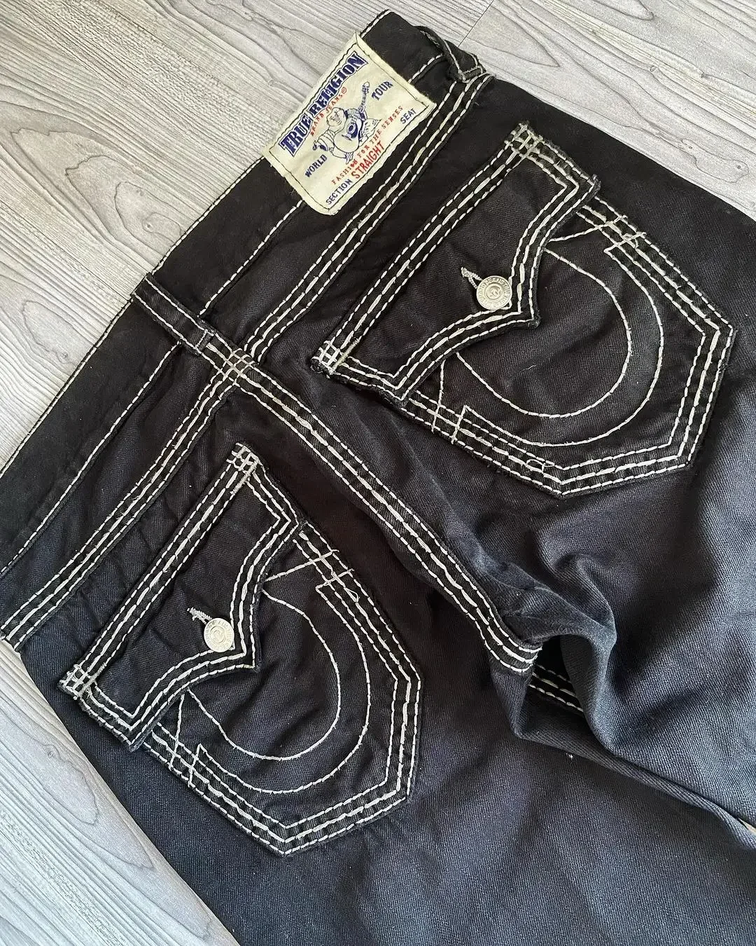Jeans évasés Brodés Vintage Pour Femme - Style Y2K Taille Basse - Pantalon Décontracté Rock Et Streetwear - 7