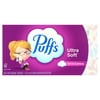 Puffs Ultra Soft Facial Tissues, 8 Family Size Box, 124 Facial Tissues per Box