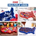 thumbnail image 6 of Ice Cube Trays, 2-Pack Red/Blue Silicone USA Ice Cube Trays with Lids, State Ice Cube Molds, Ice Molds Fun Shapes, Fun Ice Cube Trays, 6 of 10