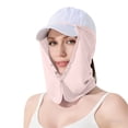 thumbnail image 2 of Avrnliq UPF 50+ Sun Protection Face Neck Flap for Baseball Cap, Adjustable UV Sun Shield Lightweight Breathable Outdoor Cover for Hiking Fishing Gardening Pink,Size Free Size, 2 of 5