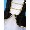 thumbnail image 5 of YEAHDOR Kids Girls Halloween Cosplay Costume Sequins Velvet Mesh Hem Tutu Dress, 5 of 6