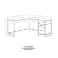 thumbnail image 2 of Sauder Tremont Row Engineered Wood L-Shaped Desk in Sindoori Mango/Natural, 2 of 17