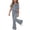 Grey, variant on Enyan Girls Clothes Short Sleeve Graphic Tee and Cargo Pants Set Summer Casual 2-Piece Outfit,7-8 Years