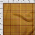 thumbnail image 2 of oneOone Georgette Viscose Dark Mustard Fabric Madras Check Diy Clothing Quilting Fabric Print Fabric By Yard 42 Inch Wide, 2 of 4