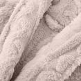 thumbnail image 5 of Kaemgyyd Fuzzy Robes for Women Soft Cozy Solid Color Long Sleeve Bathrobe Lightweight Belted Thick Winter Sleepwear with Pockets, 5 of 6