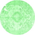 thumbnail image 1 of Ahgly Company Indoor Round Persian Emerald Green Traditional Area Rugs, 8' Round, 1 of 4
