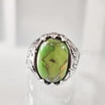 thumbnail image 3 of Green Copper Turquoise Mans Ring, Natural Green Copper Turquoise, Eagle Claw Ring, Silver Jewelry, 925 Silver Ring, Birthday Gift, Heavy Mens Ring, Arabic Design, Christmas, Turkey Mens Signet Ring, 3 of 7
