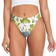 thumbnail image 1 of Fotbe Cartoon Frogs Tanga Sin Costuras para Mujer con Estampado – Panties Invisibles, Transpirables y Cómodos para Uso Diario-X-Small, 1 of 6