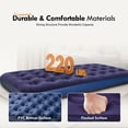 thumbnail image 3 of Honeydrill Twin Size Air Mattress Inflatable Bed, Blow Up Mattress Camping Sleeping Pad, 3 of 7