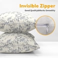 thumbnail image 3 of Floral Pillow Covers 20x20 Inch Blue and Cream Outdoor Decorative Throw Pillows Set of 2 Vintage Floral Pillowcase Chinoiserie Flower Pillow Cases for Sofa Couch Home Decor, 3 of 6