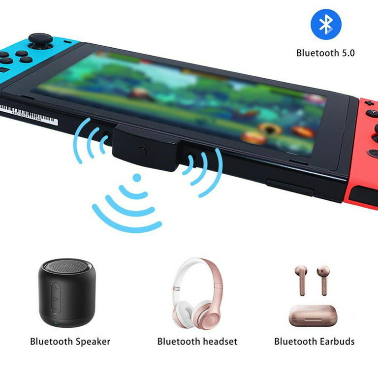 Switch Bluetooth Adapter for PS4, P5, PC, Nintendo Switch Lite Bluetooth  Adapter, Support Dual Stream-Two Sound and Mic Speak. APTX Technology  Supply Low Lag and Quality Voice for Switch Adapter 