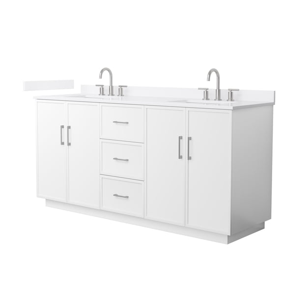 Wyndham Collection Wch7474-72D-Qtz-Us3mxx Elan Tk 72" Free Standing Double Basin Vanity