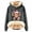 Dark Gray, variant on Women Christmas Outfit Western Christmas Print Women's Hooded Sweatshirt Festive Holiday Girly Cozy Pullover Top Gray M