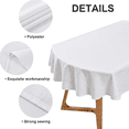 thumbnail image 4 of Rdsfhsp Oval Tablecloth, Purple Wildflower Floral Table Cover for Dining Table, Washable Decorative Kitchen Tablecloth, Reusable Table Protector for Dining Room, Spring Home Decor, 4 of 5