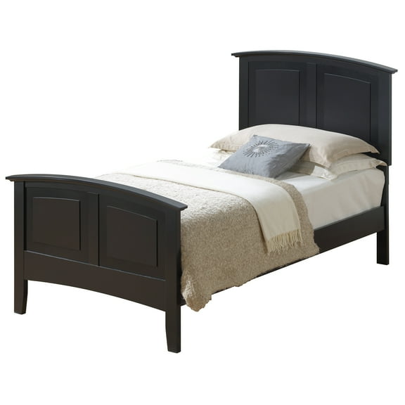 Passion Furniture Hammond Black Twin Panel Bed