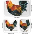 thumbnail image 4 of Chickens Print Shower Curtain Set Rustic Bathroom Set Farmhouse Rugs Toilet Lid Cover Bath Mat Farm Animals Shower Curtain, 4 of 8